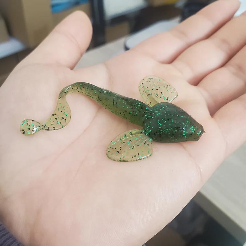 TAKEDO-giant salamandre souple leurre de pêche ver pour appât mandarin et perche à bouche croisée, à