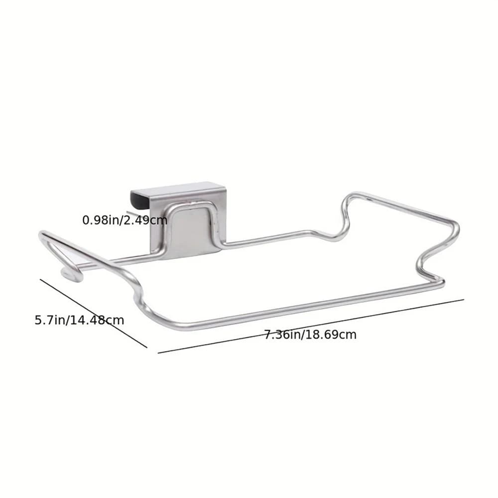 Sacs poubelle suspendus en acier inoxydable, support organisateur de rangement, support de sac poube