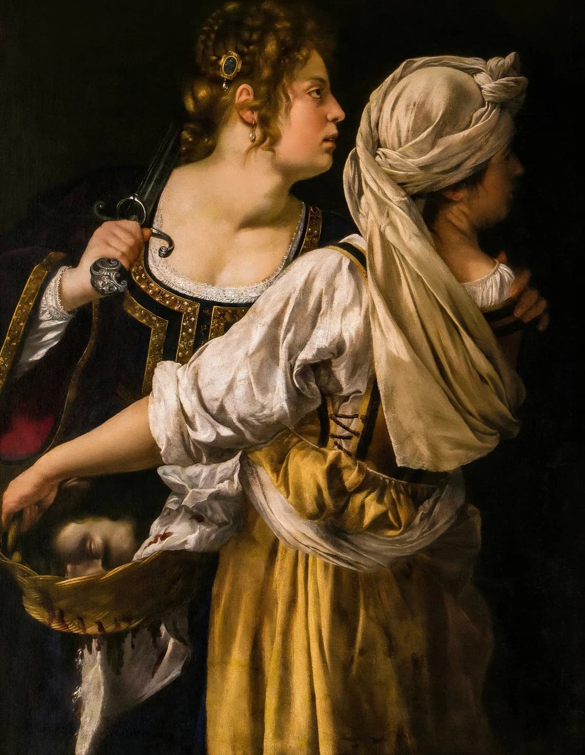 Affiche vintage féministe baroque italienne Renaissance, peinture sur toile d'artiste Artemisia Gent