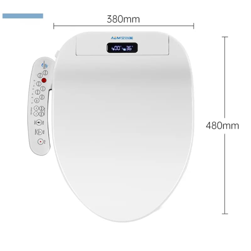 Housse de siège de toilette intelligente – Hygiénique, économie d'eau, multi-pulse, sèche, veilleuse