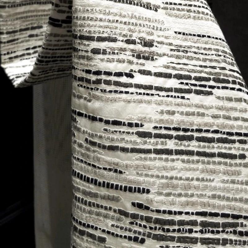 Nouveaux rideaux occultants élégants, broderies de luxe françaises, rideaux haut de gamme pour villa