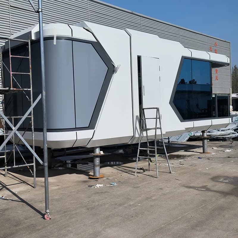 Maison conteneur mobile d'extérieur, cabine hôtelière, maison d'hôtes, construction rapide, maisons