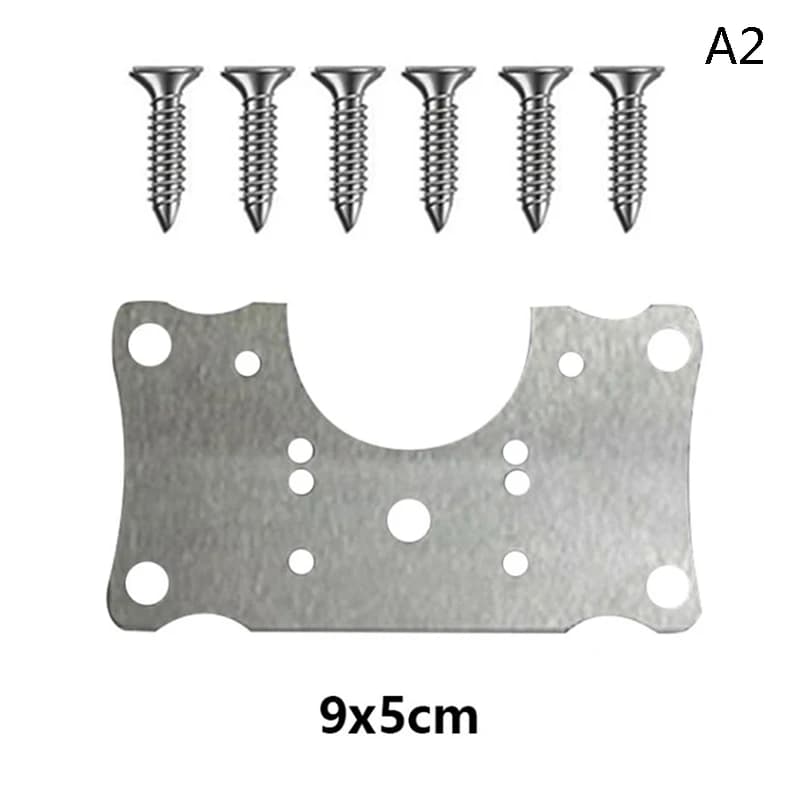 Plaque de réparation de charnière de porte de planche de Chi de cuisine, kit de réparation d'armoire