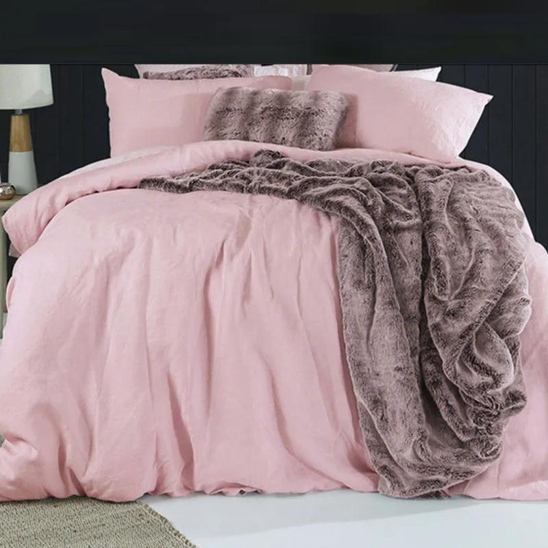 Housse de couette en lin français pur, literie en lin King Size, housse de couette douce, 220x240, drap plat vendu séparément