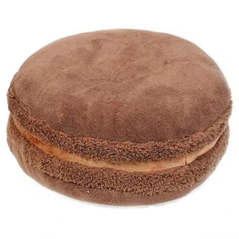 Coussin en peluche en forme de macaron de CFen A, oreiller rond de gâteau, décoration de canapé, décoration d'intérieur, coussin de mariage, cadeau de Noël et d'anniversaire