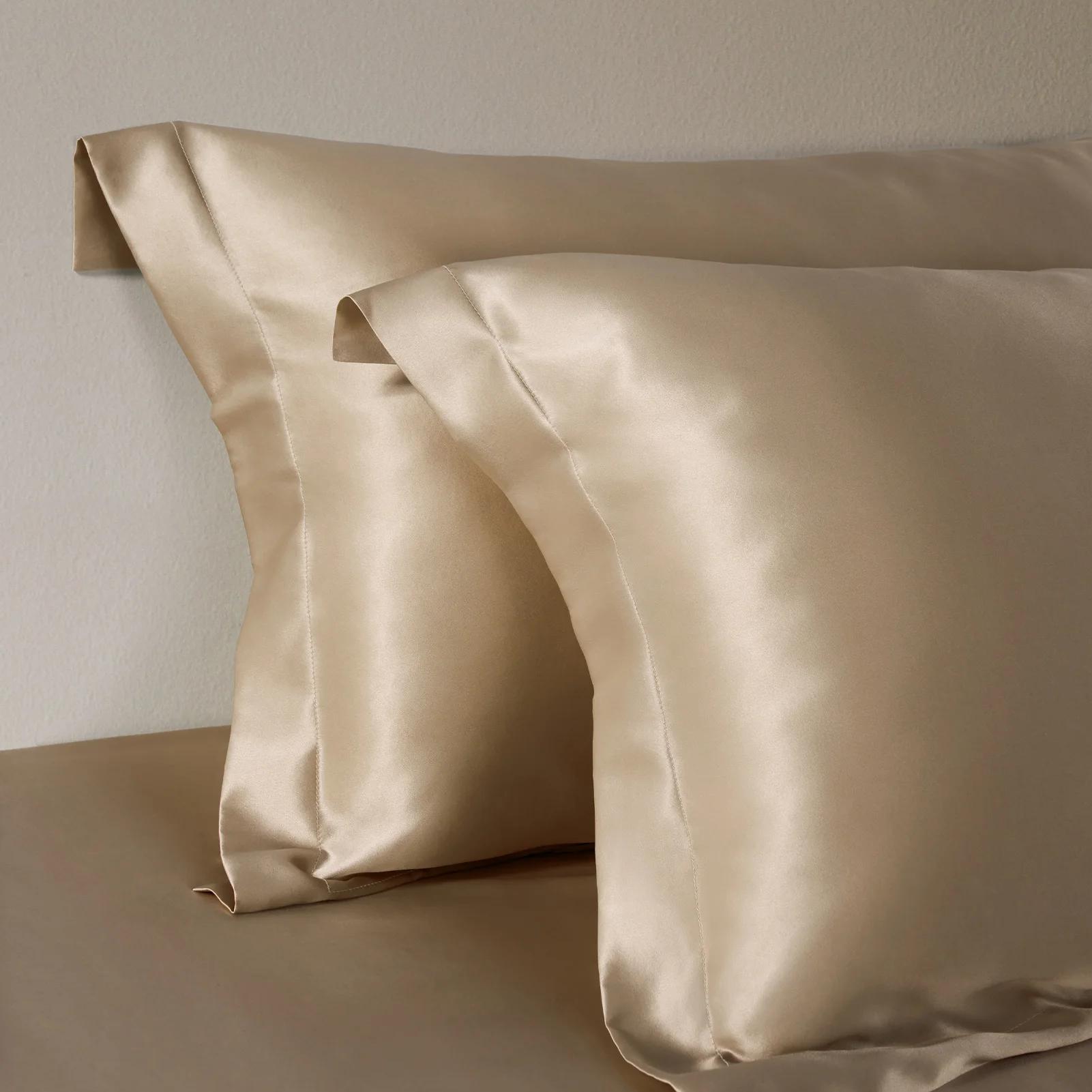 LILYSILK 25 Momme soie Oxford luxe taie d'oreiller enveloppe fermeture Textile maison