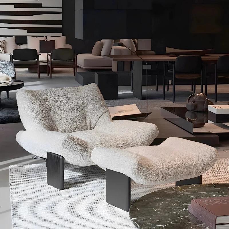 Fauteuils et canapés de salon Accent Lounge, fauteuils inclinables Bauhaus, chaises de salon Bag, mobilier de style Mid-Century pour hôtel - Liquidation