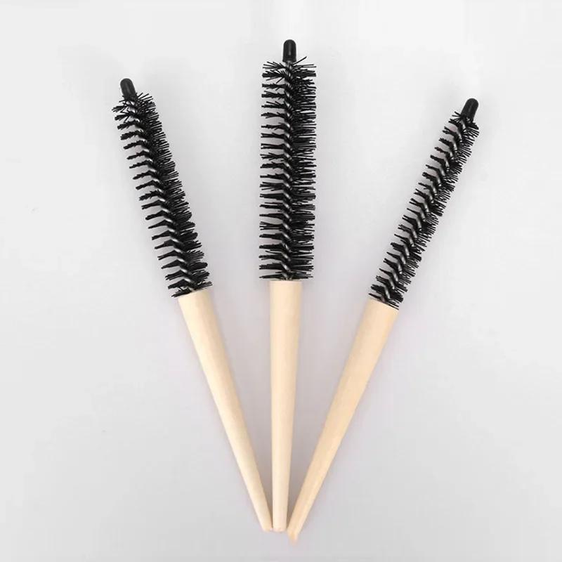 Petite brosse à cheveux ronde Pro Salon taquin dos brosses à cheveux bois mince peigne brosse à cheveux Extension coiffure outil de bricolage