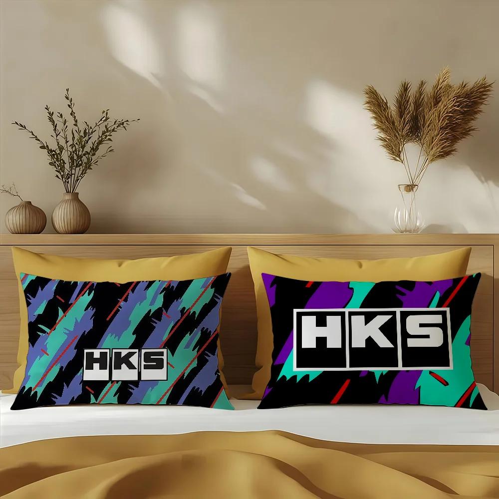Pièces automobiles H-HKS Q housse de coussin canapé salon bureau Rectangle taie d'oreiller maison café literie Hit produit