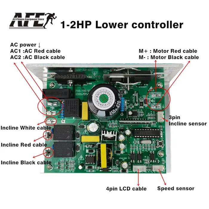 Circuit imprimé universel pour tapis roulant, affichage de la Console du tapis roulant, contrôleur d
