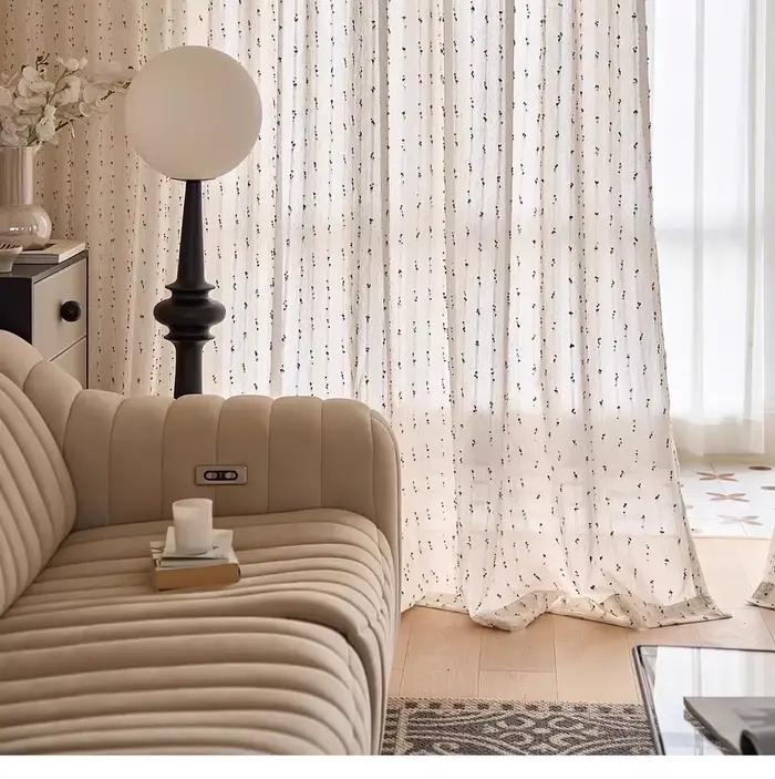 Rideaux en tulle colorés bohème pour salon chambre d'enfants chambre balcon broderie rideaux transpa