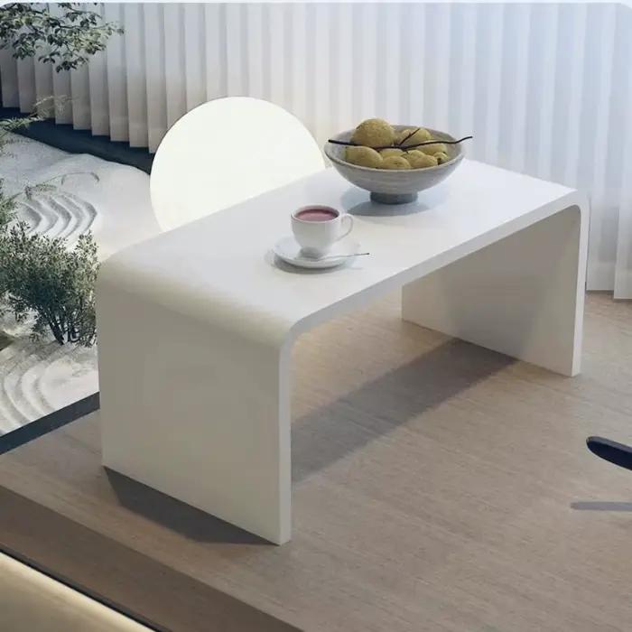 Petite table basse transparente, balcon, table basse, petite table sur le lit, table basse tatami, u