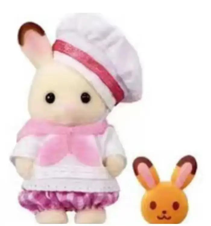 Sylvanian familles figurines d'anime maison de jeu mignon bébé poupée jouet boulangerie Chef groupe