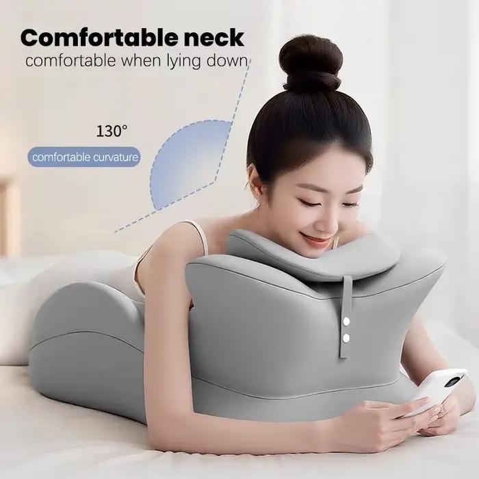Coussin ergonomique multi-positions en mousse à mémoire de forme pour lecture sur le ventre, oreille