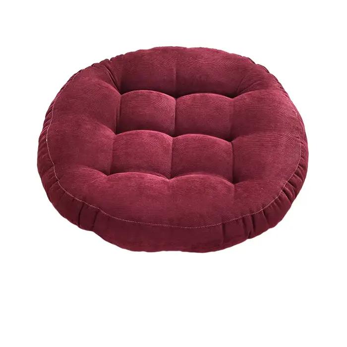 Inyahome Coussins ronds Meditation Grand oreiller de sol pour enfants et adultes Coussin pour sièges