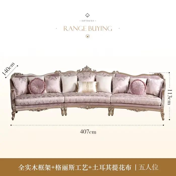 Coussin salon canapé confortable luxe romantique design canapé salon élégant Muebles Para Habitacion