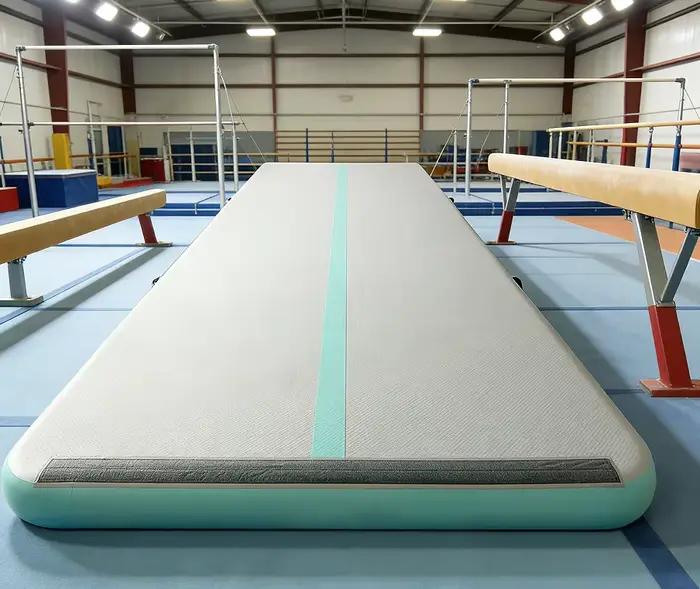 Tapis de gymnastique gonflable personnalisé pour la maison, tapis de gymnastique pour la pratique de