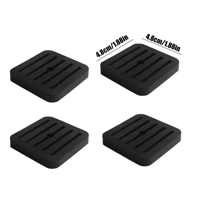 Pads anti-vibrations universels, 4 pièces, tapis en caoutchouc absorbant les chocs, isolation acoust