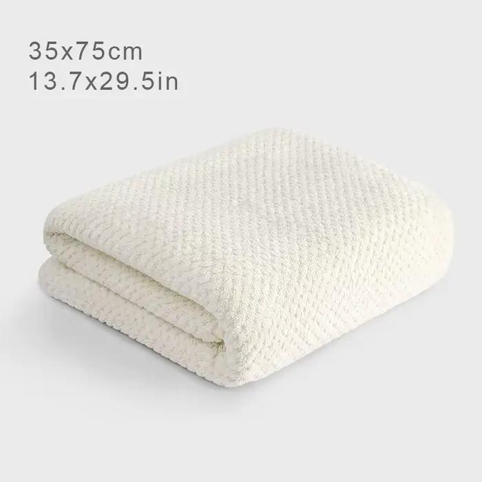 Serviette de bain en velours corail épais de haute qualité, douce, absorbante, pour salle de bain, h
