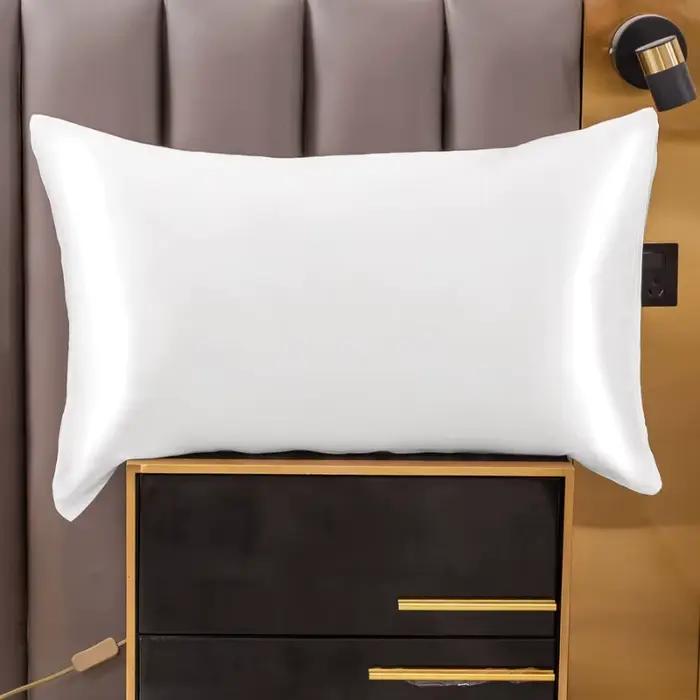 Taie d'oreiller décorative de luxe solide, 100% naturel, mûrier, Snap19 Momme, enveloppe décorative,
