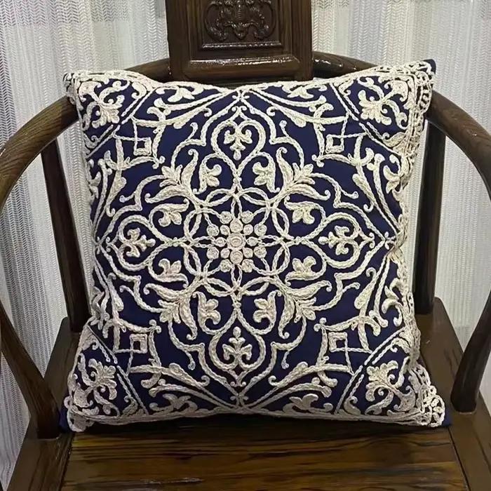 Housse de coussin élégante 40x40, imprimée en 2D, en peau de pêche, pour canapé, salon, décoration d