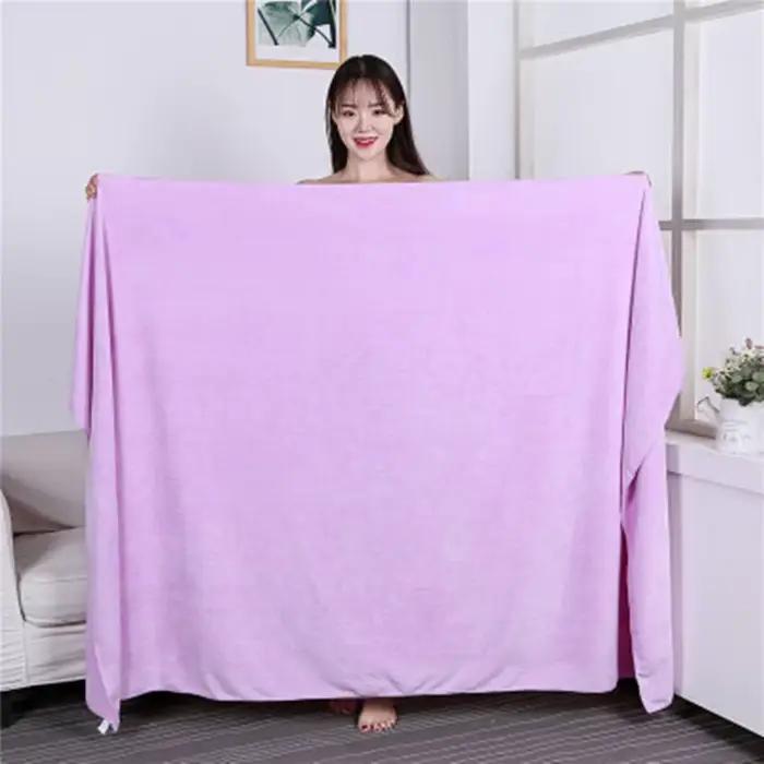 Serviette de bain en microfibre, super grande, douce, haute absorption et à séchage rapide, sport, v