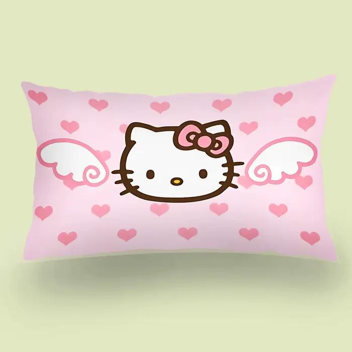 Dessin animé mignon Hello Kitty taies d'oreiller dessin animé canapé décoratif maison Double face im