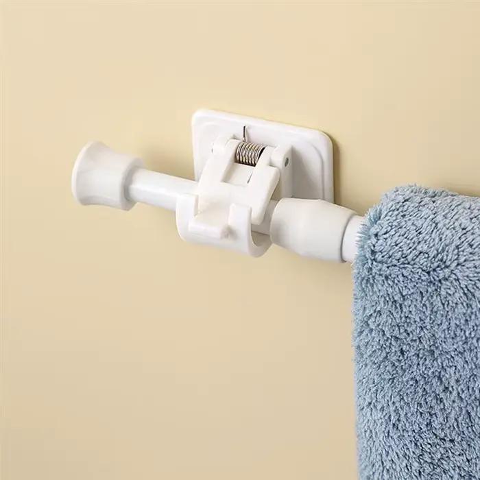 Tige à rideau en métal réglable 30-110cm, poteaux télescopiques extensibles à ressort pour salle de