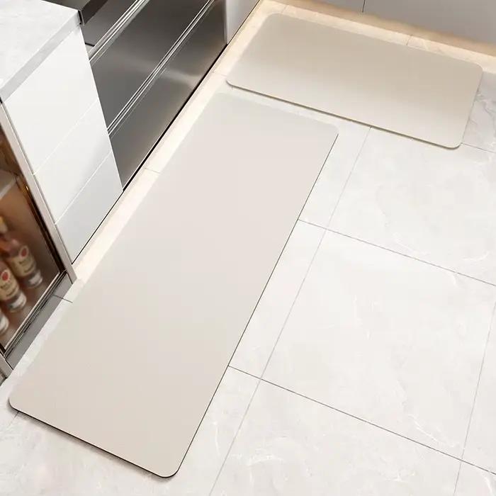 Tapis de cuisine absorbant en diatomite, tapis de cuisine long antidérapant, tapis d'entrée pour sal