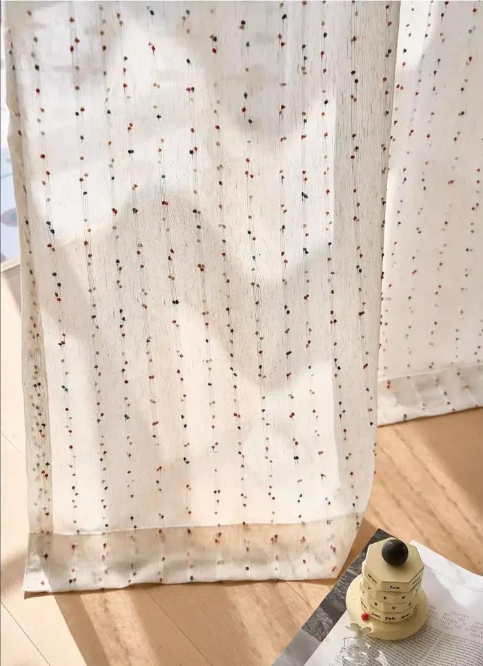 Rideaux en tulle colorés bohème pour salon chambre d'enfants chambre balcon broderie rideaux transpa