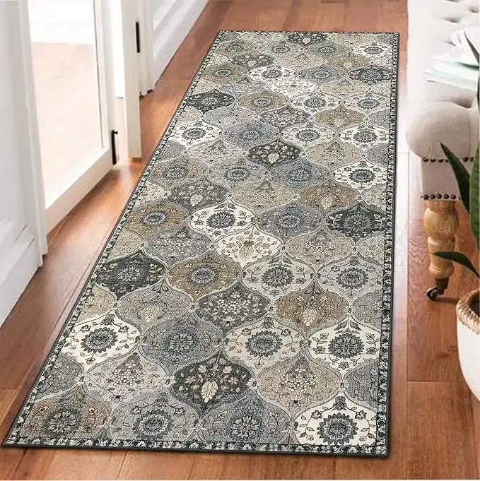 Bohême treillis couloir tapis coureur cuisine pour couloirs Vintage tapis chambre salle de bain entr