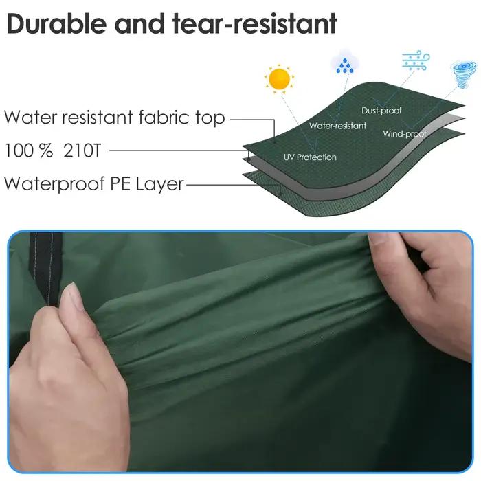 Sac de rangement de coussin, housse de protection pour meubles de grande capacité, jardin extérieur,