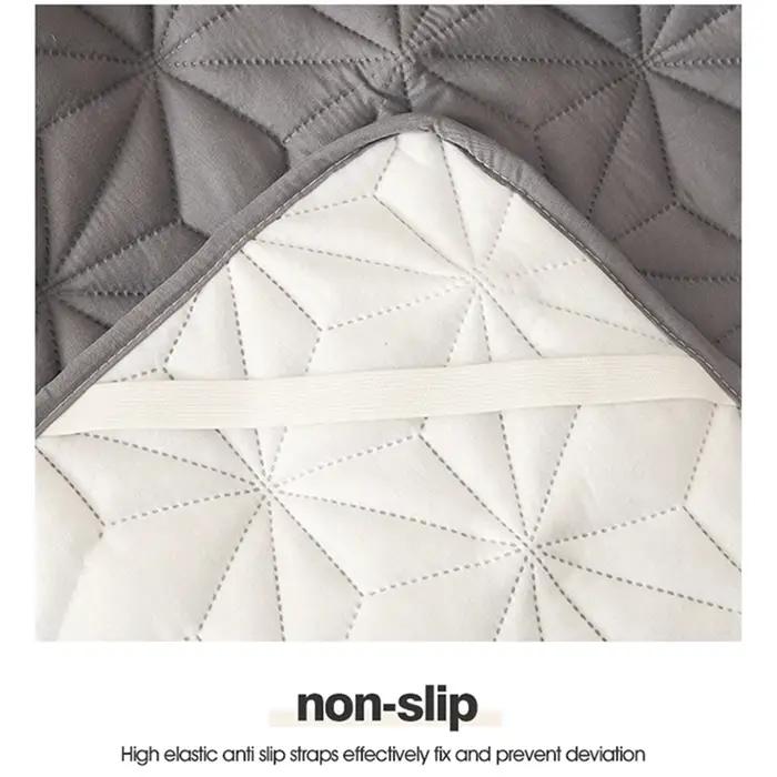 Surmatelas imperméable avec bande élastique, coussin de protection matelassé, couvre-matelas d'hiver