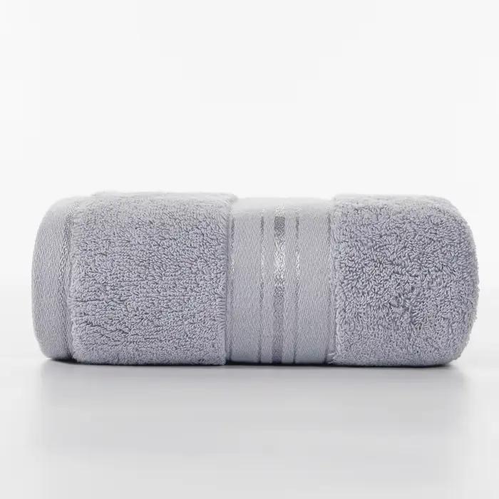 Serviette de bain 100% coton égyptien, serviette de bain absorbante pour adulte, couleur unie, servi