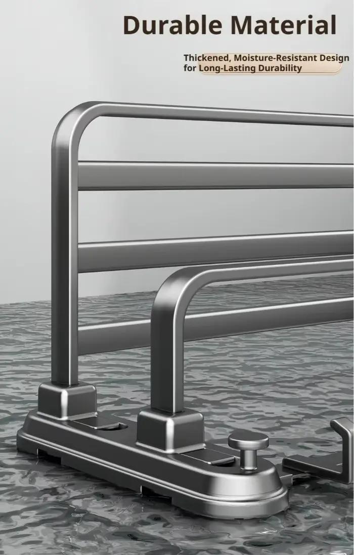 Porte-serviettes pliable à ventouse