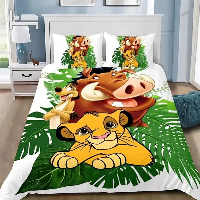 Housse de couette Lion Simba avec taie d'oreiller