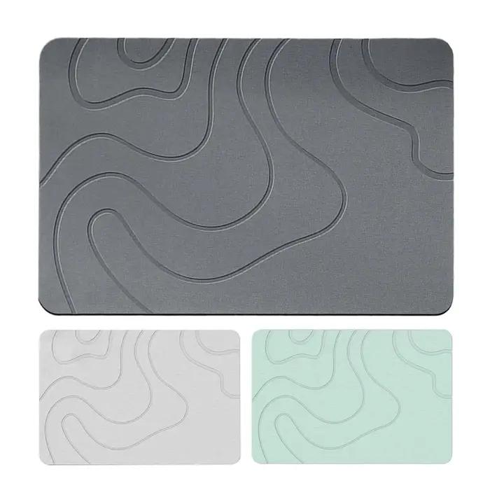 Tapis de bain intérieur en pierre de diatomite