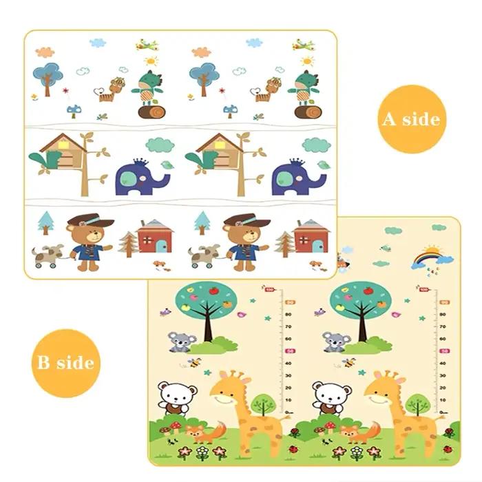 Tapis de jeu pour enfants, tapis de sol non toxique, tapis d'éveil pour bébé, tapis d'activités pour bébé, tapis de salle de sport pour bébé, motif double face EPE