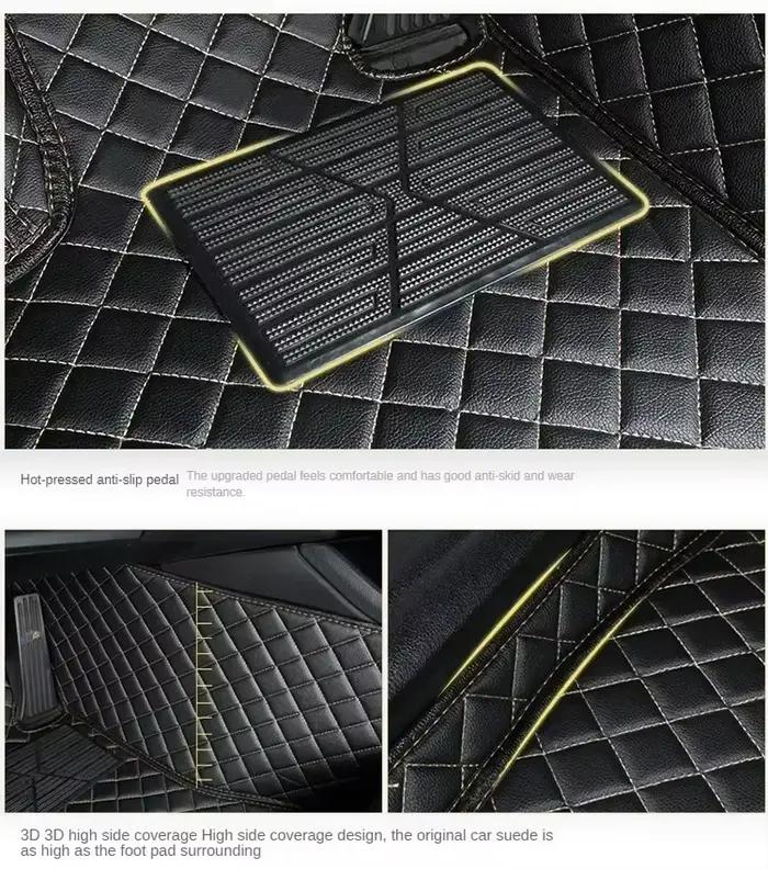 Tapis de sol de voiture couleur d'épissure, pour Peugeot 307 2004-2013 307 SW 308 CC 2009-2019 308 SW 2007-2019, accessoires d'intérieur de voiture