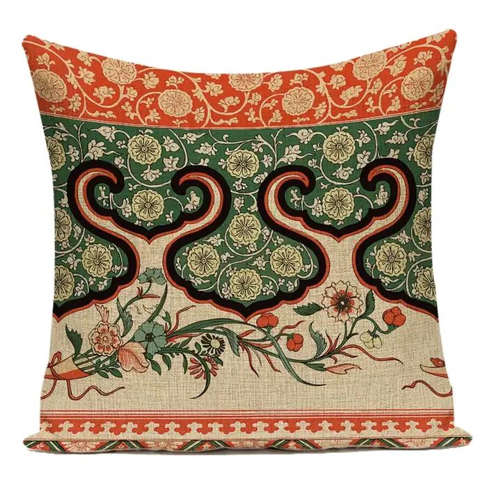 Plantes florales housse de coussin fleurs feuilles jeter taies d'oreiller pour canapé voiture décoration de la maison