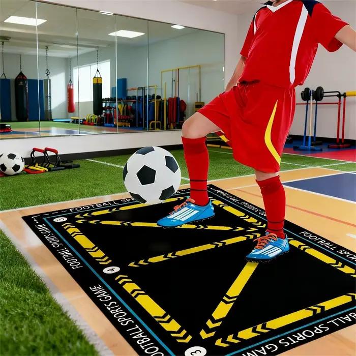 Tapis d'entraînement de Football, tapis de jeu de sport, décoration de la maison, Durable, pour activités d'intérieur pour enfants, tapis de sol avec motif de flèche