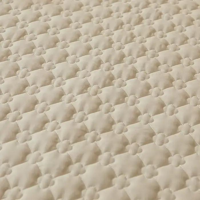 Jupe de lit en dentelle matelassée épaisse de couleur unie