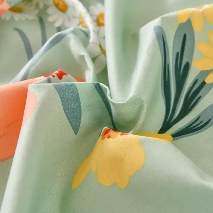 Ensemble de draps-housses de lit de Style Floral
