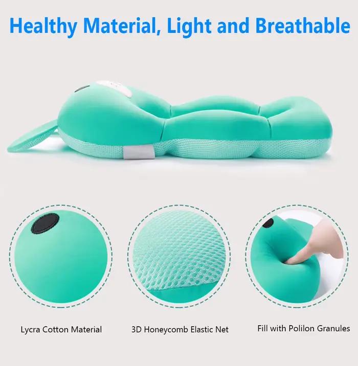 Siège de baignoire en polymère antidérapant pour bébé, coussin de soutien de sécurité pour nouveau-né, oreiller souple pliable