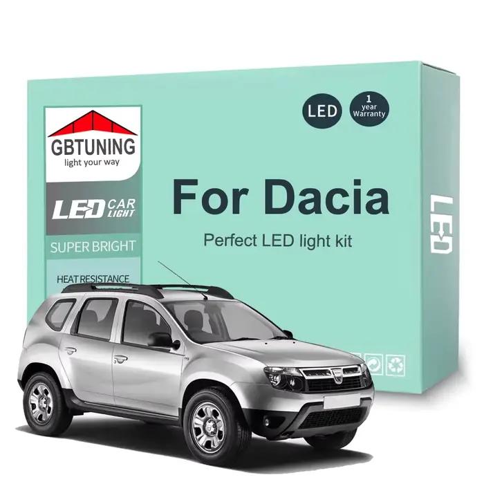 Accessoires de voiture pour Dacia Duster Sandero Jogger Lodgy Dokker Logan Spring Canbus dôme Kit d'ampoule intérieure LED pour plaque d'immatriculation