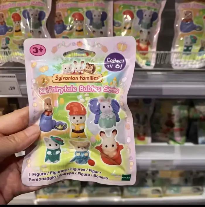 En stock : Jouet de cuisine Casa Sylvanian Families pour fille, mini-salle de fête féerique, jouets pour enfants, mini-aliments pour filles, sac surprise