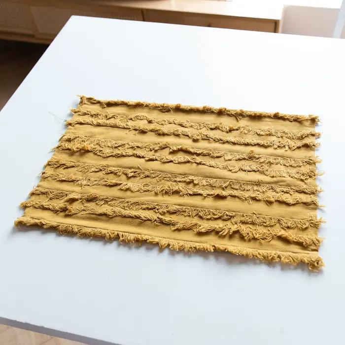 Napperons rétro en coton et lin, 12x18 pouces, tapis de Table Vintage doux saisonniers pour fête, cuisine, salle à manger, décoration, lot de 4