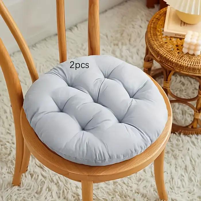 Coussins de chaise ronds épais 2 pièces