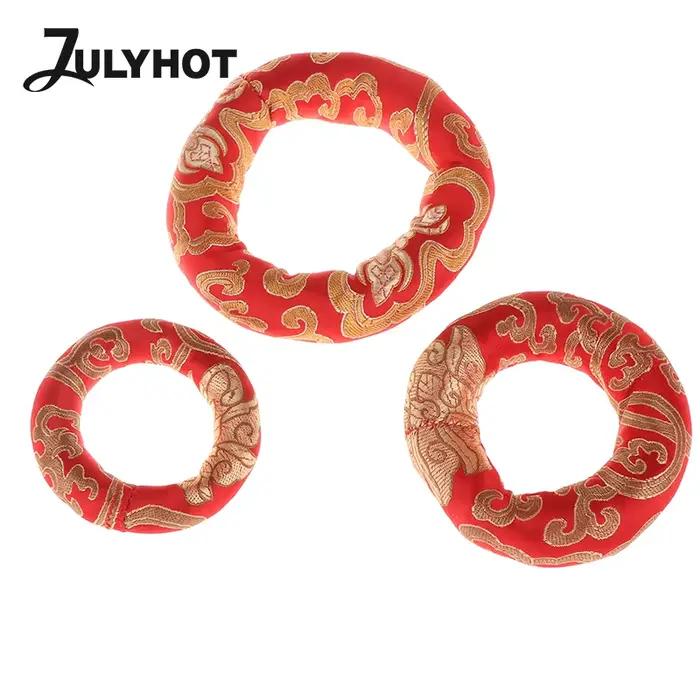 Coussin en soie rouge 8/10/12CM