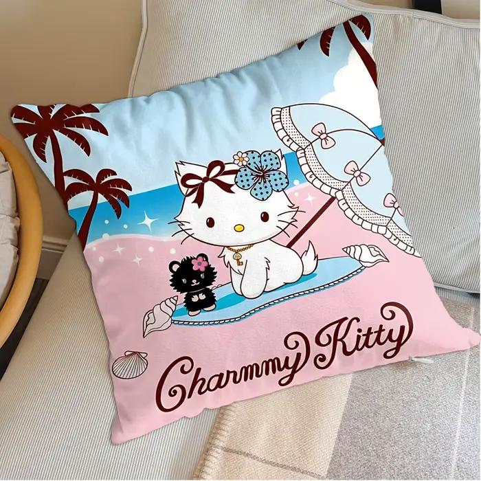 Coussins décoratifs Kawaii C-Charmmy kittyes pour canapé, articles de décoration de chambre, cadeaux personnalisés, décoration de la maison